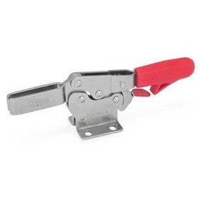 Ganter Norm® - 820.3-75-ML-NI Edelstahl-Schnellspanner, Spannhebel horizontal, mit Verriegelung, mit waagrecht