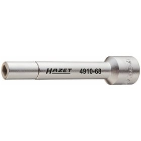 HAZET - Verlängerung 4910-71, 1/2" x 122,5mm, Abtrieb Zapfenprofil hohl 7,1 x 9,6mm