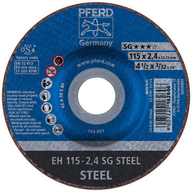 PFERD - Trennscheibe EH 115x2,4x22,23 mm gekröpft Leistungslinie SG STEEL für Stahl