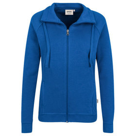 HAKRO - Damen Sweatjacke College 406, royalblau, Größe M