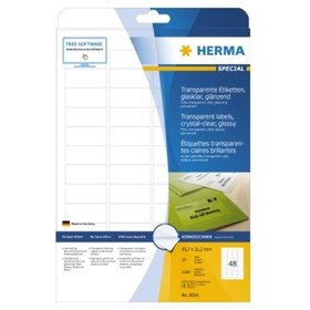 HERMA - Folienetikett 8016 45,7x21,2mm tr 1.200er-Pack