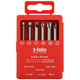 FELO - Profi Bitbox 73 mm, 6-teilig SL, Z (+/-), PH