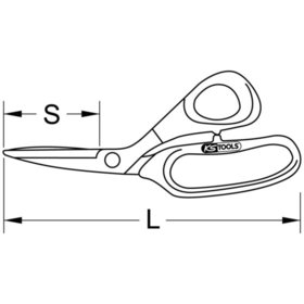 KSTOOLS® - Gewebeschere, 205mm