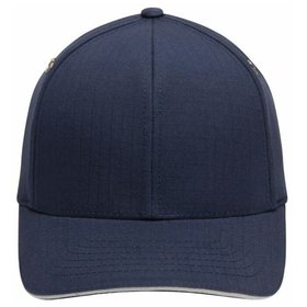 James & Nicholson - Flexfit® Struktur Cap MB6187, navy-blau/silber, Größe L/XL