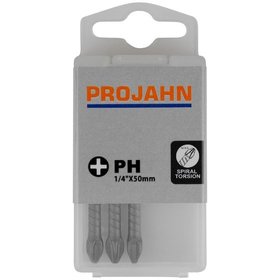 PROJAHN - 1/4" Torsion-Bit ACR2 L50mm Phillips Nr 2 3er Pack