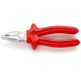 KNIPEX® - Kombizange verchromt, tauchisoliert, VDE-geprüft 180 mm 0307180