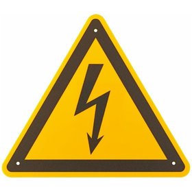 STAHLWILLE® - Warnzeichen W012 "Warnung vor elektrischer Spannung" 200 x 200mm