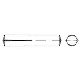 Passkerbstift ISO 8745 Edelstahl A1 1.4305 blank ø1,5 x 8mm