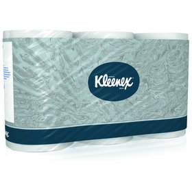 Kleenex® - Toilet Tissue Standard, Rollen, 12 x 9,50 cm, 600 Blatt, weiß