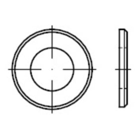 Flache Scheiben, normale Reihe Pkl. A, ISO 7090 Stahl 200HV blank 4,3mm