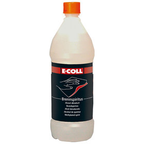 E-COLL - Brennspiritus silikonfrei, Ethylalkohol, 94% Vol. 1L Flasche