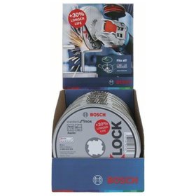 Bosch - Trennscheibe X-LOCK gerade Standard for Inox WA 60 T BF, 115 x 1mm, 10er-Pack (2608619266)