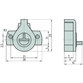 BASI - Einbausicherung - ES 12S, einfaches Sichern von Zimmertüren mit Buntbartschloss, verhindert das Einstecken eines Buntbartschlüssels BB