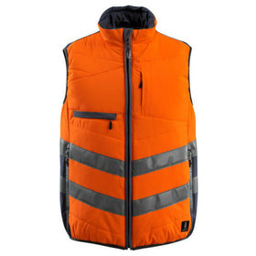 MASCOT® - Grimsby Winterweste SAFE SUPREME, hi-vis Orange/Schwarzblau, Größe 2XL