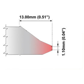 THERMALTRONICS® - Entlötspitze, Serie TDT, 1.10mm