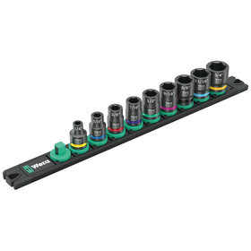 Wera® - 9608 Nuss-Magnetleiste B Impaktor Imperial 1, 9-teilig