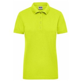 James & Nicholson - Damen Workwear Poloshirt Signal JN1829, neon-gelb, Größe XXL