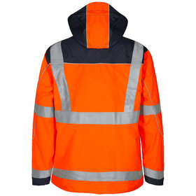 Engel - Safety EN ISO 20471 Pilot Shell-Jacke 1430-928, Warnorange/Marine, Größe XL