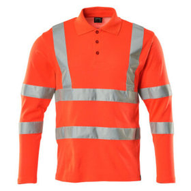 MASCOT® - Polo-Shirt, Langarm SAFE CLASSIC, hi-vis Rot, Größe M