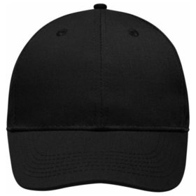 James & Nicholson - 6 Panel Work Cap MB6621, schwarz, Einheitsgröße