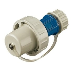 MENNEKES - SCHUKO-Stecker Kunststoff IP68 blau gerade Schraubklemmen