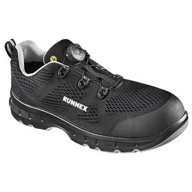 ruNNex® - Sicherheitshalbschuhe atop FlexStar 5190, S1PS ESD, schwarz/grau, Größe 43