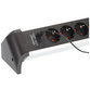 brennenstuhl® - Alu-Office-Line Steckdosenleiste mit USB Power Delivery USB-Ladefunktion 4-fach 1,8m H05VV-F 3G1,5