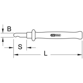 KSTOOLS® - Abmantelungsmesser mit Schutzisolierung, 182mm