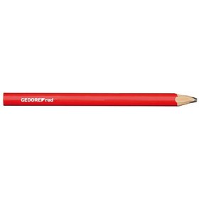 GEDORE red® - R90950012 Handwerker-Bleistift 75mm oval rot 12 Stück