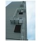 MUNK Günzburger Steigtechnik - Steigleiter, einzügig, Steighöhe 8400mm Aluminium farblos eloxiert, L 9600mm