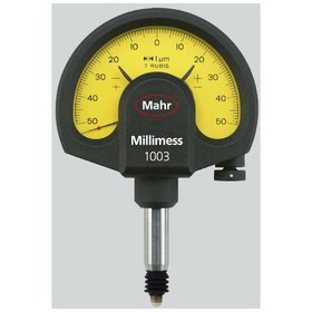 Mahr - Feinzeiger Millimess 1003 T Ablesung 1,0µm 50µm mit Stoßschutz