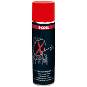 E-COLL - Forstmarkierspray leuchtrot Wasser- und wetterfest 500ml Spraydose
