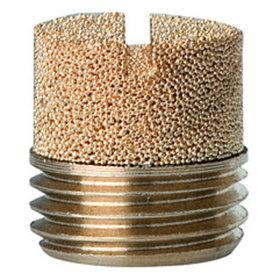 RIEGLER® - Sinterbronce-Schalldämpfer, Schlitz, G 1/8", max. 10 bar