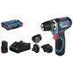 Bosch - Akku-Bohrschrauber GSR 12V-15 FC, 2x2,0Ah, 4 Aufsätze, L-BOXX (06019F6000)