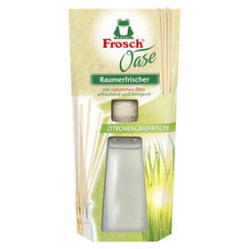 Frosch® - Lufterfrischer Oase Zitronengras, 90ml + 5 Rattanstäbchen, 3096157
