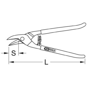 KSTOOLS® - Lochschere, linksschneidend