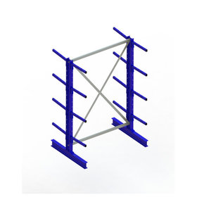 META® - KR Grundregal IPE120 doppelseitig 2000 x 1300 x 800 RAL 5010 je 8 Kragarme