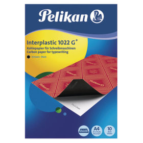 Pelikan - Kohlepapier Interplastic 1022G, A4, schwarz, Pck=10Bl, 401026