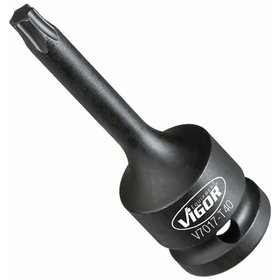 VIGOR® - Schlagschrauber Schraubendreher-Einsatz ∙ V7017-T40 ∙ Vierkant 12,5mm (1/2") ∙ T Profil ∙ T40