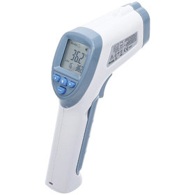 BGS - Stirn-Fieber-Thermometer | kontaktlos, Infrarot | für Personen + Objekt-Messung | 0 - 100°