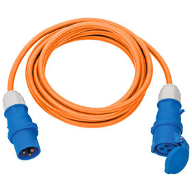 brennenstuhl® - Camping-/Maritim CEE Verlängerungskabel IP44 5m H07RN-F 3G2,5 orange CEE 230V/16A Stecker und Kupplung