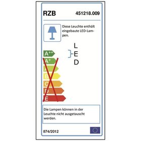 RZB - LED-Feuchtraumleuchte 37W PlanoxEco EVG 4000K A++ 4950lm IP66 Kst opal/matt II