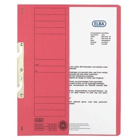 ELBA - Einhakhefter, A4, 250g/m², rot, 100551896 (22451), halber Deckel, Karton