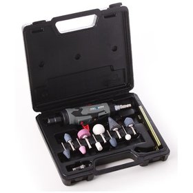 AEROTEC - Druckluft-Stabschleiferset im Koffer mit Spannzange ø3 / 6mm