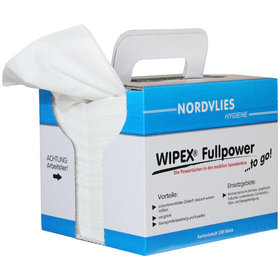 WIPEX® - FULLPOWER Wischtücher TO-GO weiß 100 Tücher 32 x 38cm Z-gefaltet