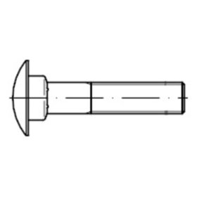 E-NORMpro - Flachrundschraube mit Vierkantansatz DIN 603 Edelstahl A2 M 8x 20