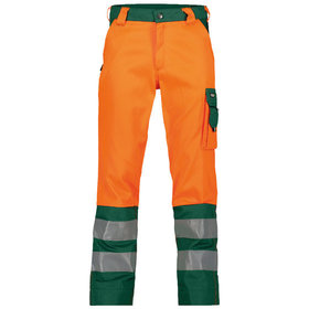 Dassy® - Lancaster Warnschutzhose, neonorange/flaschengrün, Schrittlänge Standard, Größe 44