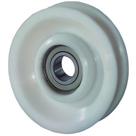 BS ROLLEN - Seilrolle, Ø 98/80 mm, Radbreite 20 mm, Tragkraft 150 kg, Achsbohrung 10 mm, Nab