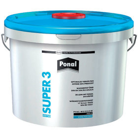 Ponal - Super 3 PVAc Holzleim weiß wasserfest, alterungsbeständig 5kg Eimer