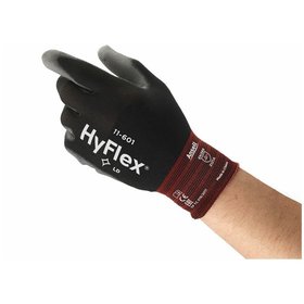 Ansell® - Mechanischer Schutzhandschuh HyFlex® 11-601, schwarz/grau, Größe 10 WW
